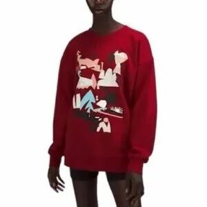 Red Graphic Women's Sweater